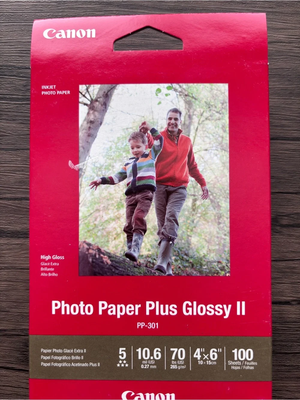 Canon Photo Paper Plus Glossy II (PP-301) 100 Sheets 4x6 70 NEW UNOPENED